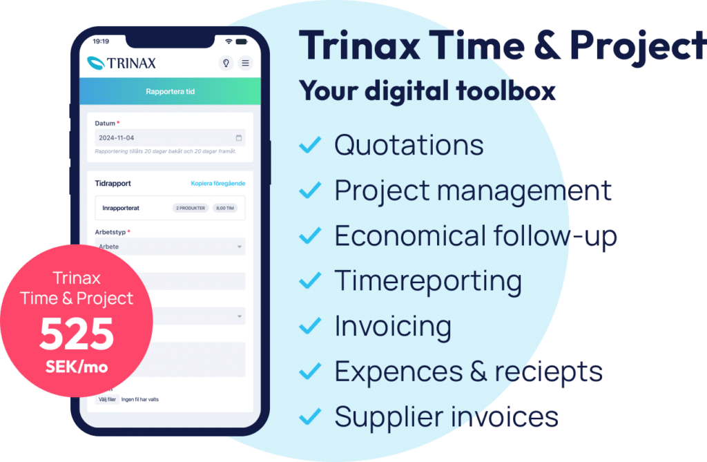 Trinax Time & Project – The ultimate project management tool for contractors